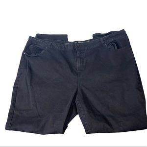 Avenue Denim Skinny Jeans Plus Size 26 Tall Black